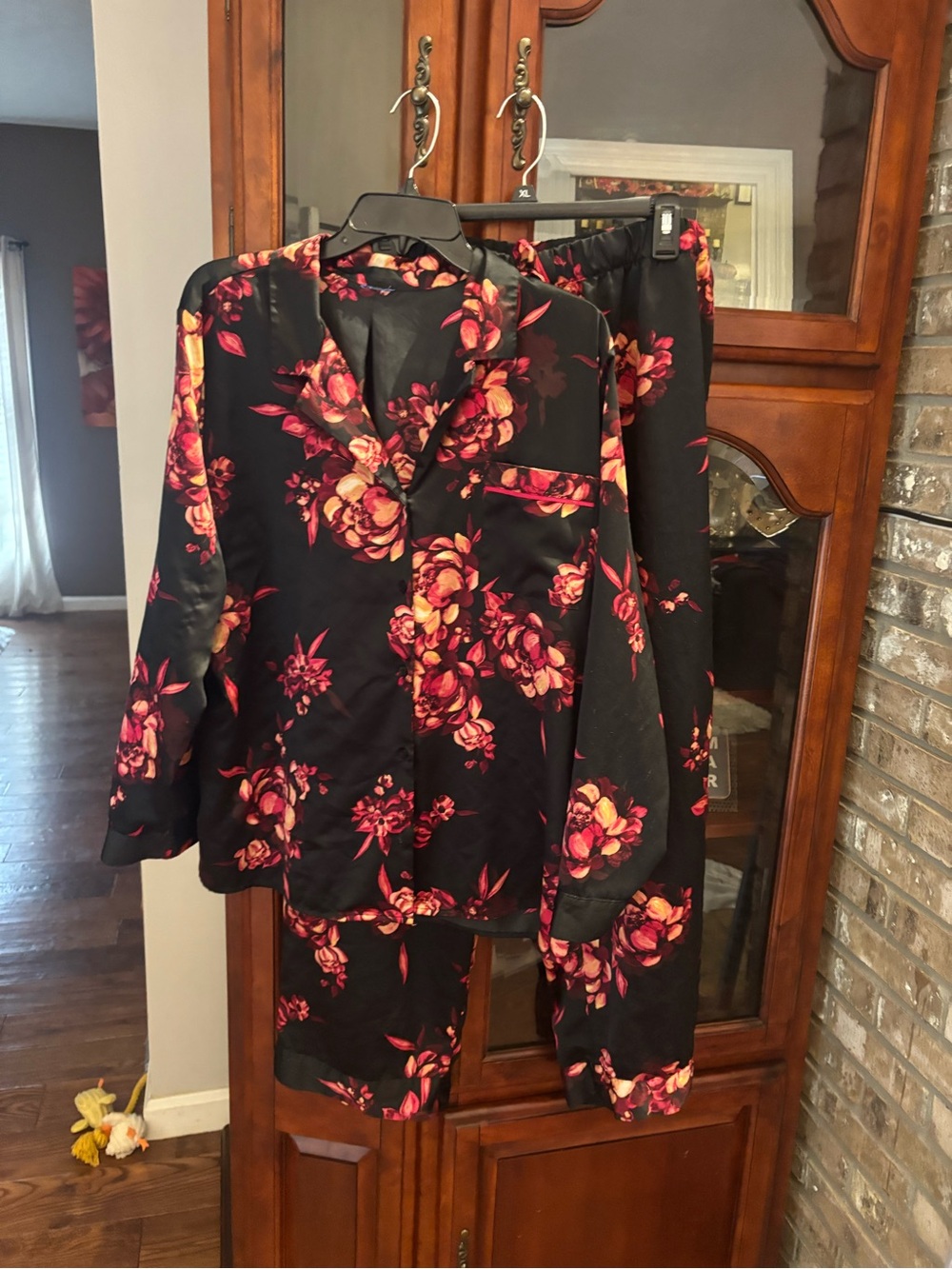 Floral Satin PJs